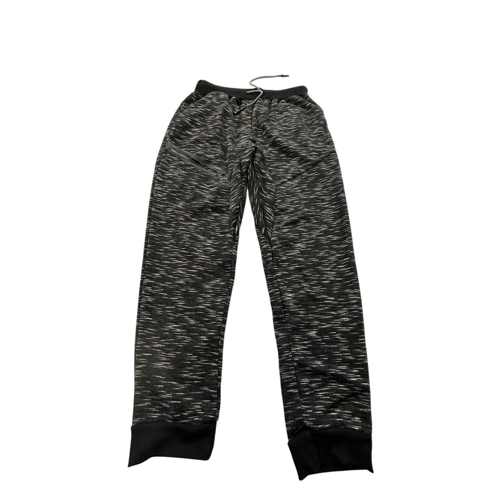 Ring of Fire Men's Pants Jogger Style‎ Medium Black Gray Speckle Pattern EUC
